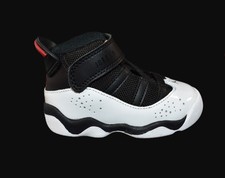 Jordan 6 Rings Bred Toddler Size 5C Black University Red White 323432-062 NIB