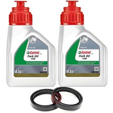 KIT 1L CASTROL 15W PARAOLI FORCELLA 43x54x11 BRAMMO USA EMPULSE 0 2012-2014