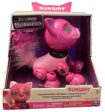 Zoomer Meowzies Cattitude Runway Interactive Pink Kitten NEW Lights, Sounds