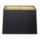 Royal Designs, Inc. Rectangle Hardback Lamp Shade, HB-613-16BLK, Black, (7 x ...