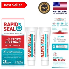 Sterile Wound Gel 2-Pack | Fast-Acting Bleeding Control for First Aid Needs
