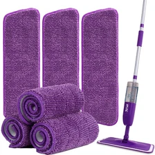 6pcs Microfiber Spray Mop Replacement Heads for Wet/Dry Mops Flat Replacement...