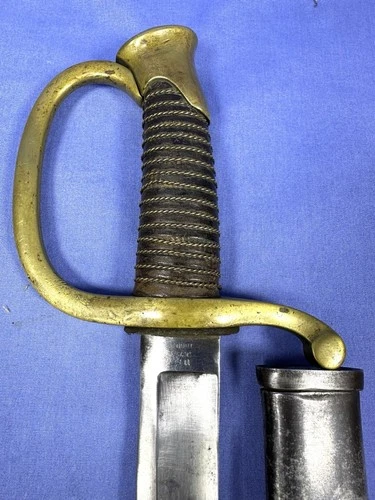 VERY RARE US CIVIL WAR 1860 DATED AMES ARTILLERY SWORD w SCABBARD