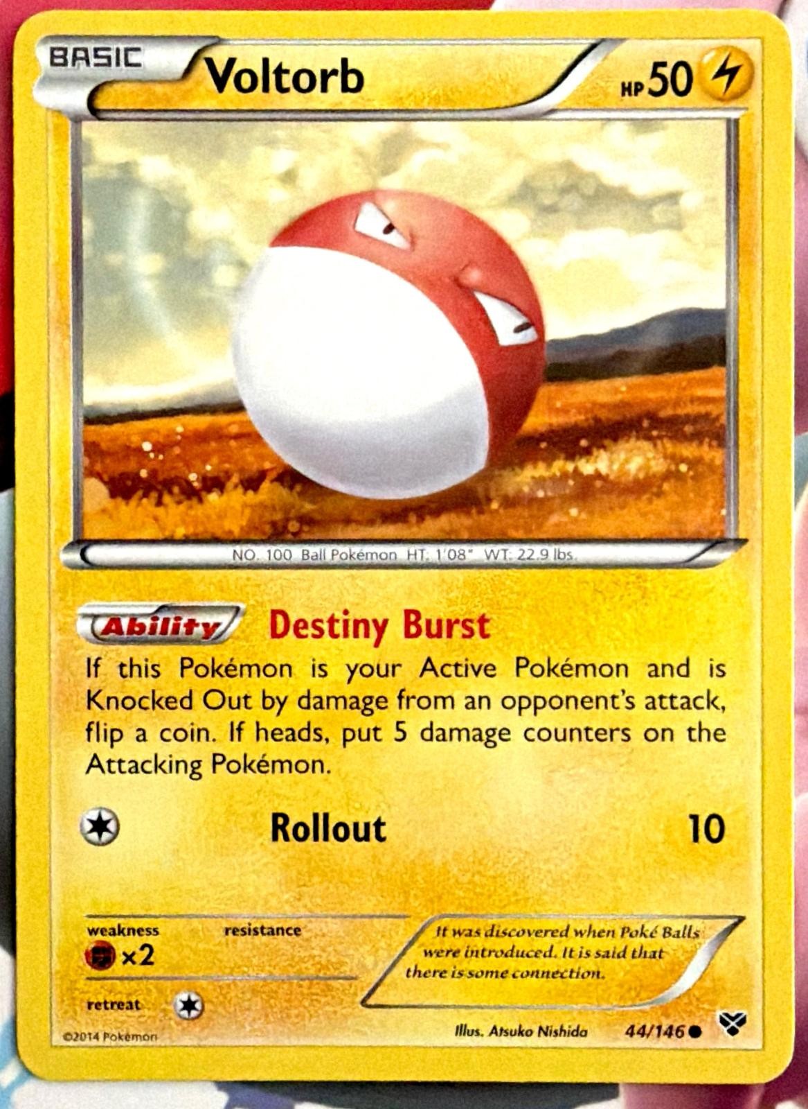Voltorb 44/146 Common XY Base Set Pokemon Near Mint