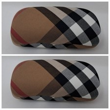 NEW Burberry Sunglasses Case 2 PACK SET OF 2 Glasses Beige Nova Check 6" x 2.5"
