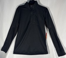 Spyder Women's Jacket Size: S, Color: Black Pullover Long Sleeve Jogger 1/4 Zip.