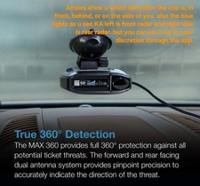 Escort MAX 360 Radar/Laser Detector IVT Filtering, Travel Case, Magnetic Mount