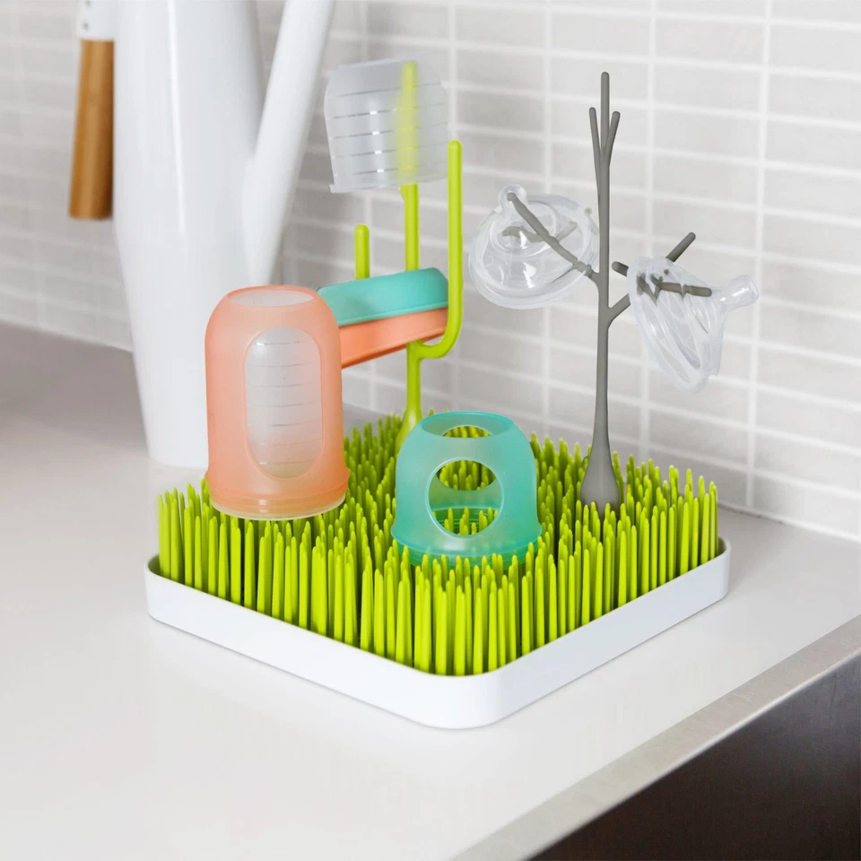 Boon Grass Countertop Drying Rack, Low-Profile Easy to Clean Bottle Drying Rack - Image 3 of 4