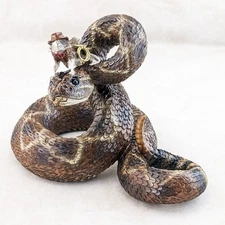 Real Mouse & Resin Rattlesnake Cowboy Round-up Taxidermy Curiosity oddity gift
