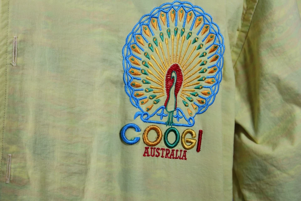 Vintage COOGI Australia Embroidered Shirt Men's 2XL 90s Multicolor Cotton RARE - Image 4 of 4