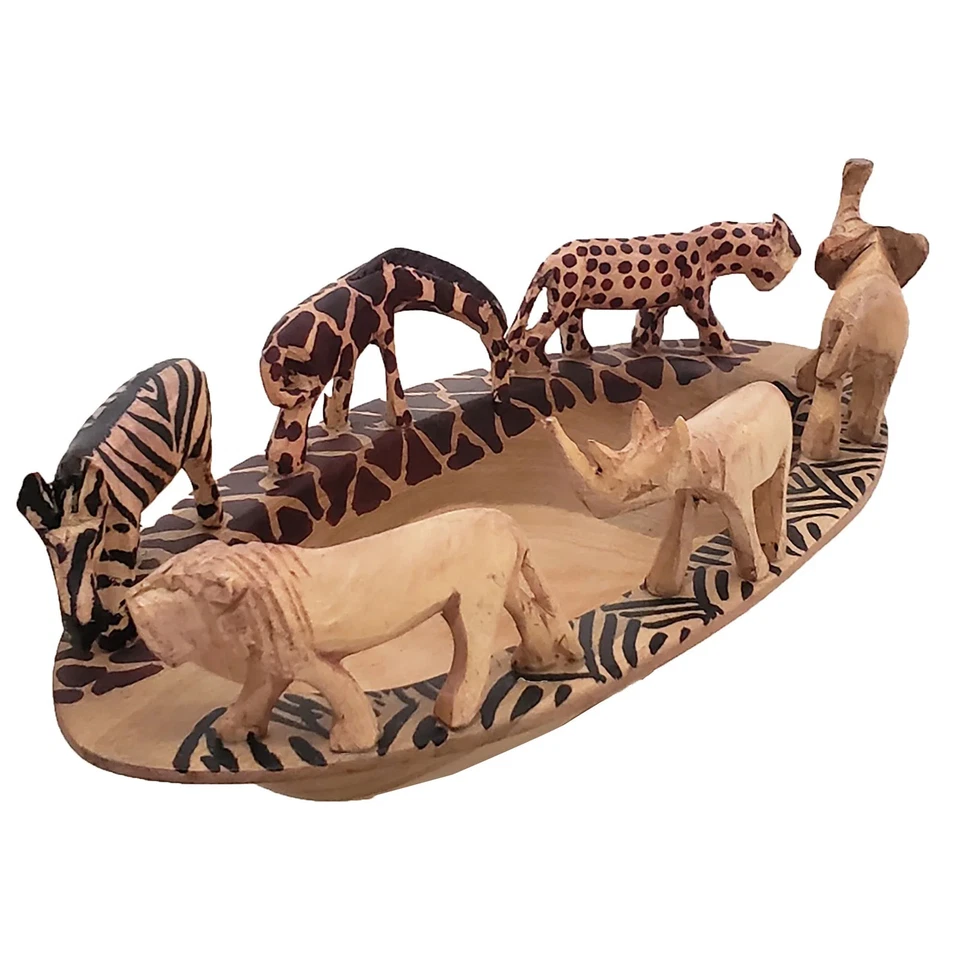 Деревянная многоцветная чаша для сафари - Изображение 3 из 4