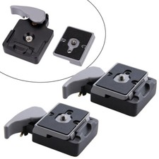 2Pcs 323 Quick Release Plate Clamp Adapter for MANFROTTO 200PL-14 Camera Tripod