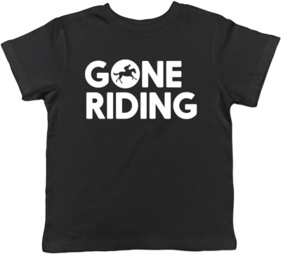Gone Riding Horse Jungen Mädchen Kinder Kids T-Shirt