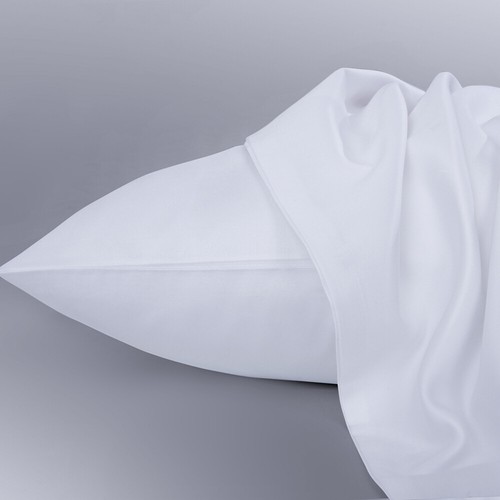 500TC Cotton Sateen Pillowcases Envelope Closure Pillow Cases 2 Pack Queen King - Picture 17 of 94