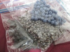 425 5MM GLASS CERAMIC BEADS FOR JEWELRY MAKING BLUES AND GRAYS