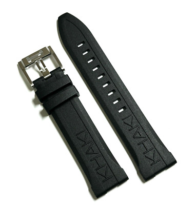 Original Hamilton Scuba 22mm For CASE-BACK # H825150 Black Rubber Band Strap