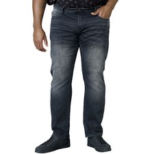 Image of D555 Mens Benson Big Tall Tapered Fit Stretch Jeans - Grey