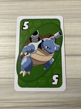 Blastoise - # 5 Green - Japanese Uno Deck Promo Rare Near Mint Pokemon Card - NM