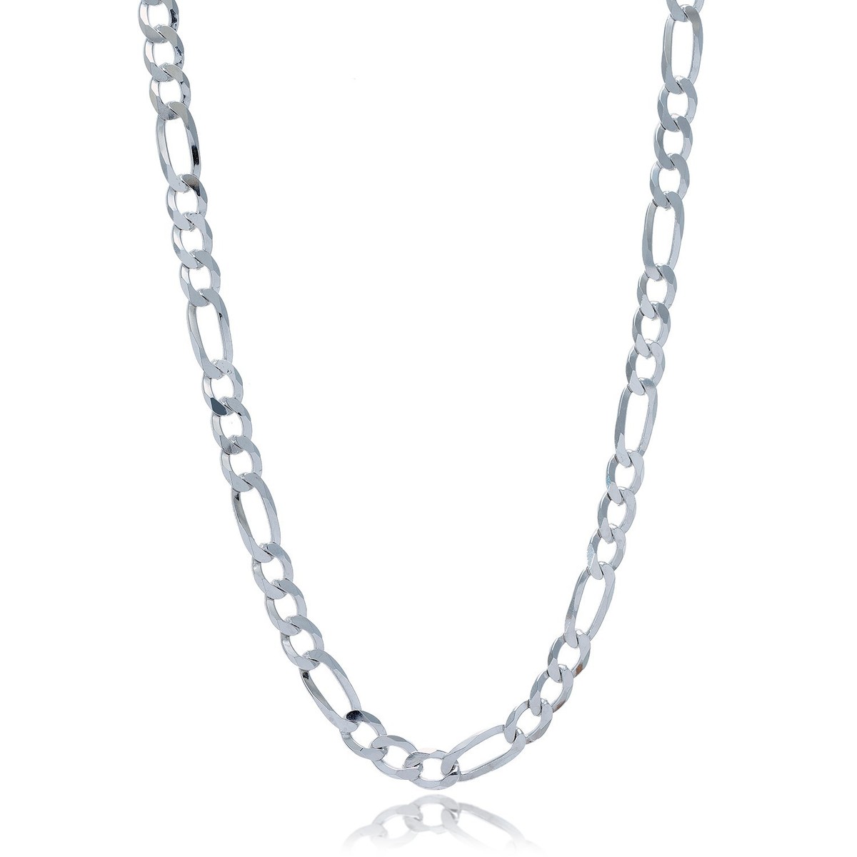 925 Sterling Silver Figaro Chain Necklace - 2.8mm & 5mm Sizes For Men & Women