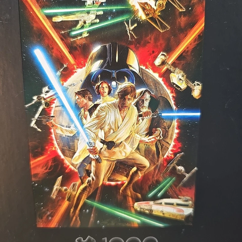 Rompecabezas de colección de bellas artes de Bufalo Games Star Wars. Lote de 2 Yoda Luke Obi... Foto 2 de 4