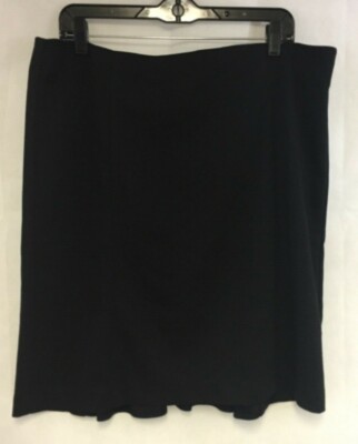 Studio 1940 Women's Black A-Line Skirt Size 16 NWT