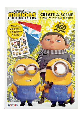 Despicable Me Minions 24-Page Create A Scene with Sticker Activity Pad to Color
