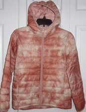 Girls size Large Gap Kids lightweight hooded, zip water resistant puffer jacket