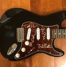 * THE BLASTERS * signed electric guitar * ALVIN, BAZZ & BATEMAN * PROOF * 4