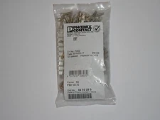 NEW ( 10-pack )  PHOENIX CONTACT FBI 10-6  FIXED BRIDGE ,10 POSITIONS SILVER 