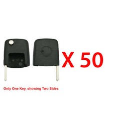 Remote Flip Key Case Shell Compatible With Vw Square Head Id48 Can Hu6650 Pack