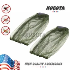 2x  Anti-Mosquito Bug Bee Insect Head Net Hat Cap Sun Protection Fishing Hiking