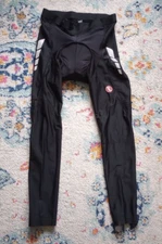 Souke Sports Cycling Pants Padded Bike Tights Leggings Zip Legs Reflective Sz L