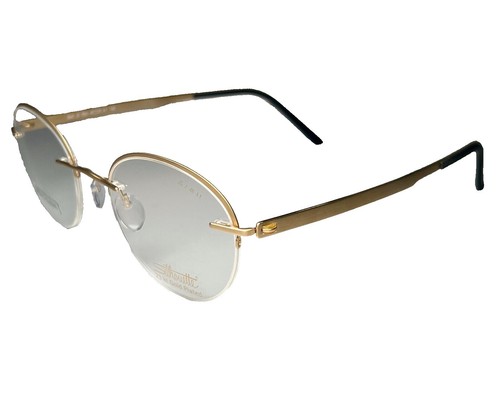 Silhouette Eyeglasses M 7395 /20 6051 Titan Gold Rimless  display picture 2