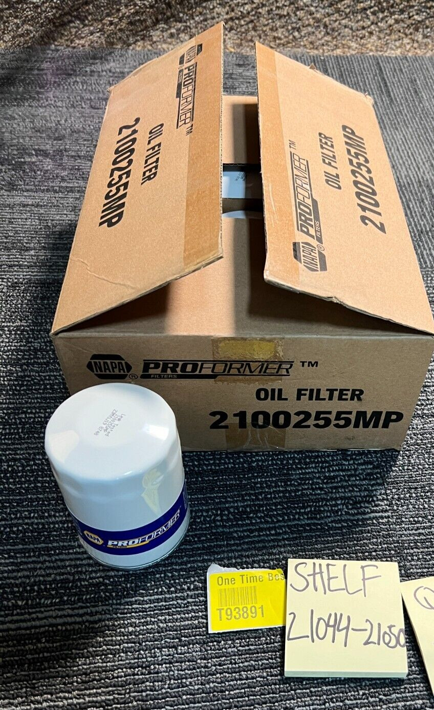 Box of 12 Napa Proformer Oil Filter 2100255MP Replaces AC-Delco PF 1250
