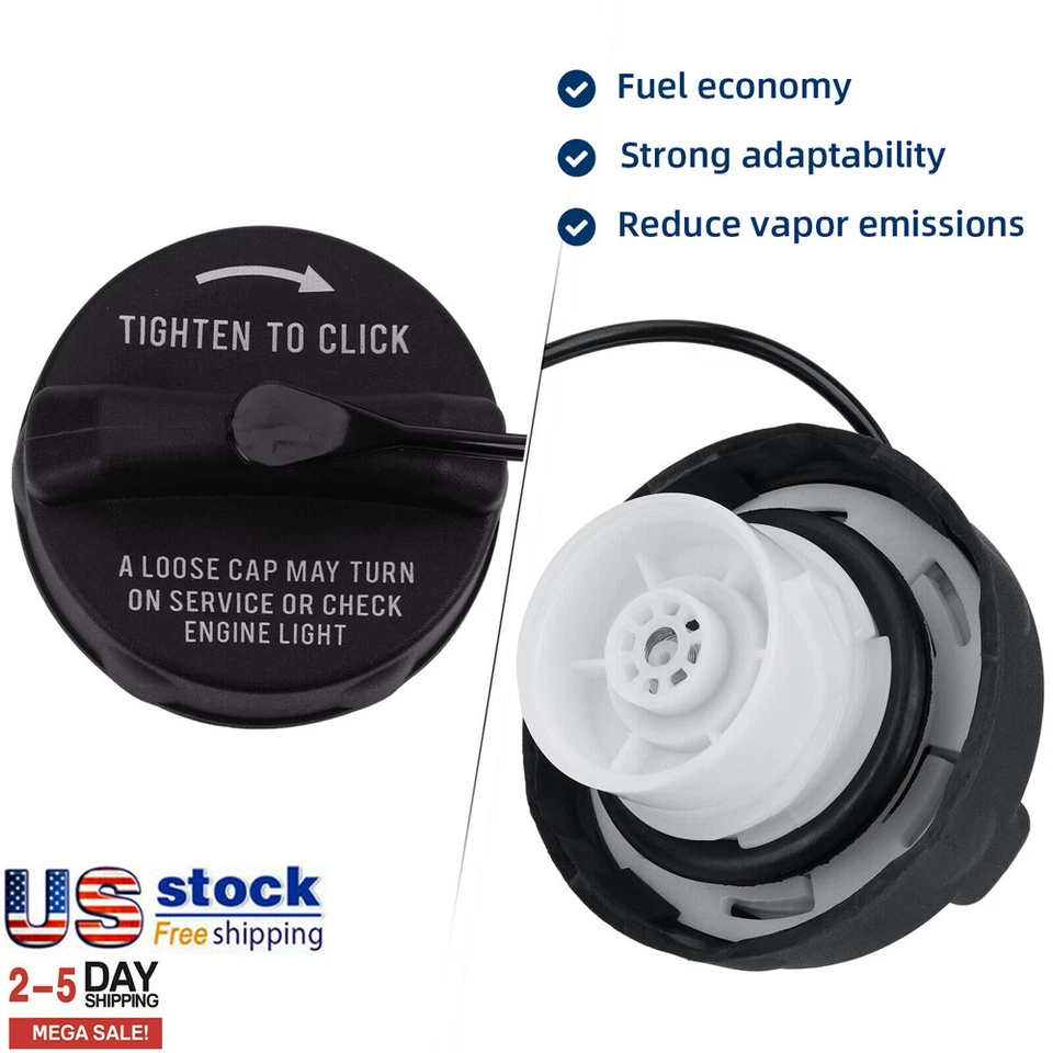 Fuel Filler Gas Cap For DODGE Neon CHRYSLER JEEP Liberty 52030433AB 52124512AA - Image 3 of 4