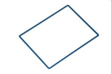 Nintendo DSi XL Top Screen Frame Lens Cover Replacement Blue NDSiXL Parts