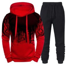 2024 Mens Sports New Tracksuit Hoodies Black Sweatpants Male Casual Jogging Sets
