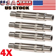 4Pack 6.3mm 1/4" Mono Female to Female Coupler Gender Changer Extenders US