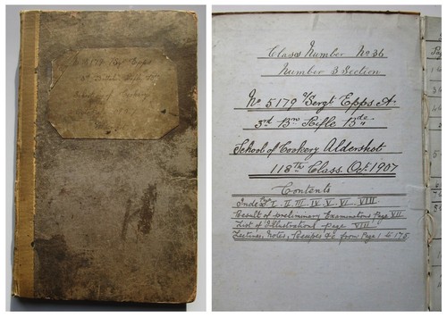 1907 MANUSCRIPT BOOK Aldershot ARMY SCHOOL of COOKERY 3rd Rifle Brigade COOKING - Picture 4 of 24