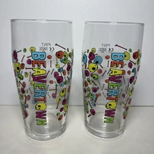 Set Of 2 Beavertown Brewery Neck Oil Beer Pint Glasses 20oz M23 Pub, Home Bar