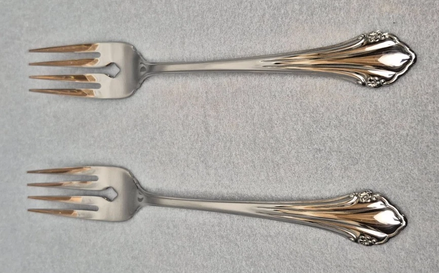 Oneida Bittersweet Repose Salad Fork 1881 Rogers Stainless - New - Set of 2 - Image 4 of 4