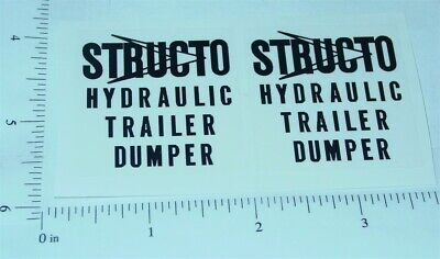 Structo Hydraulic Dumper Trailer Sticker Set     ST-035