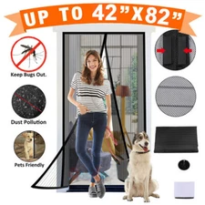 Puertas De Cortina Magnetica Mosquitera Corredera Para Puerta Se Adapta Mosquito