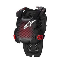 Image of Alpinestars Adult A-1 Pro Chest Protector Anthracite Black Red MX Motocross 