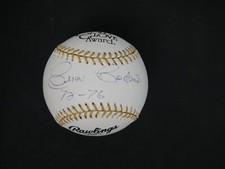 CESAR CEDENO SIGNED OFFICIAL GOLD GLOVE BASEBALL INSCRIBED 72-76