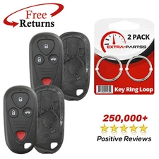 2 Remote Shell Case Pad Replacement No Electronics For Acura 4b (OUCG8D-387H-A)