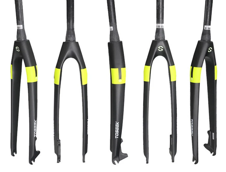 TOSEEK Carbon Fiber Bike Fork Tapered Tube Disc Brake Rigid MTB Fork 26/27.5/29" - Image 4 of 4