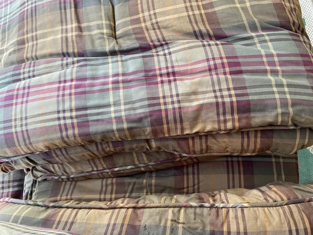 Ralph Lauren EDGEFIELD PLAID OLIVE KING COMFORTER TARTAN, Vintage, Rare
