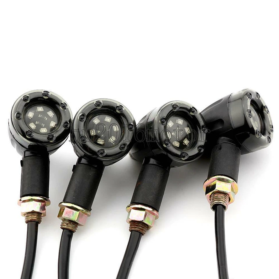 4* Bullet Turn Signals 3.1" plastic Mini Light For Suzuki Boulevard  C109R M109R - Imagem 4 de 4