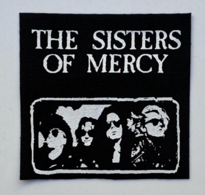 Sisters of Mercy Front Cloth Patch Sew On Badge Goth Rock Approx 4'' X 4'' (CP246)